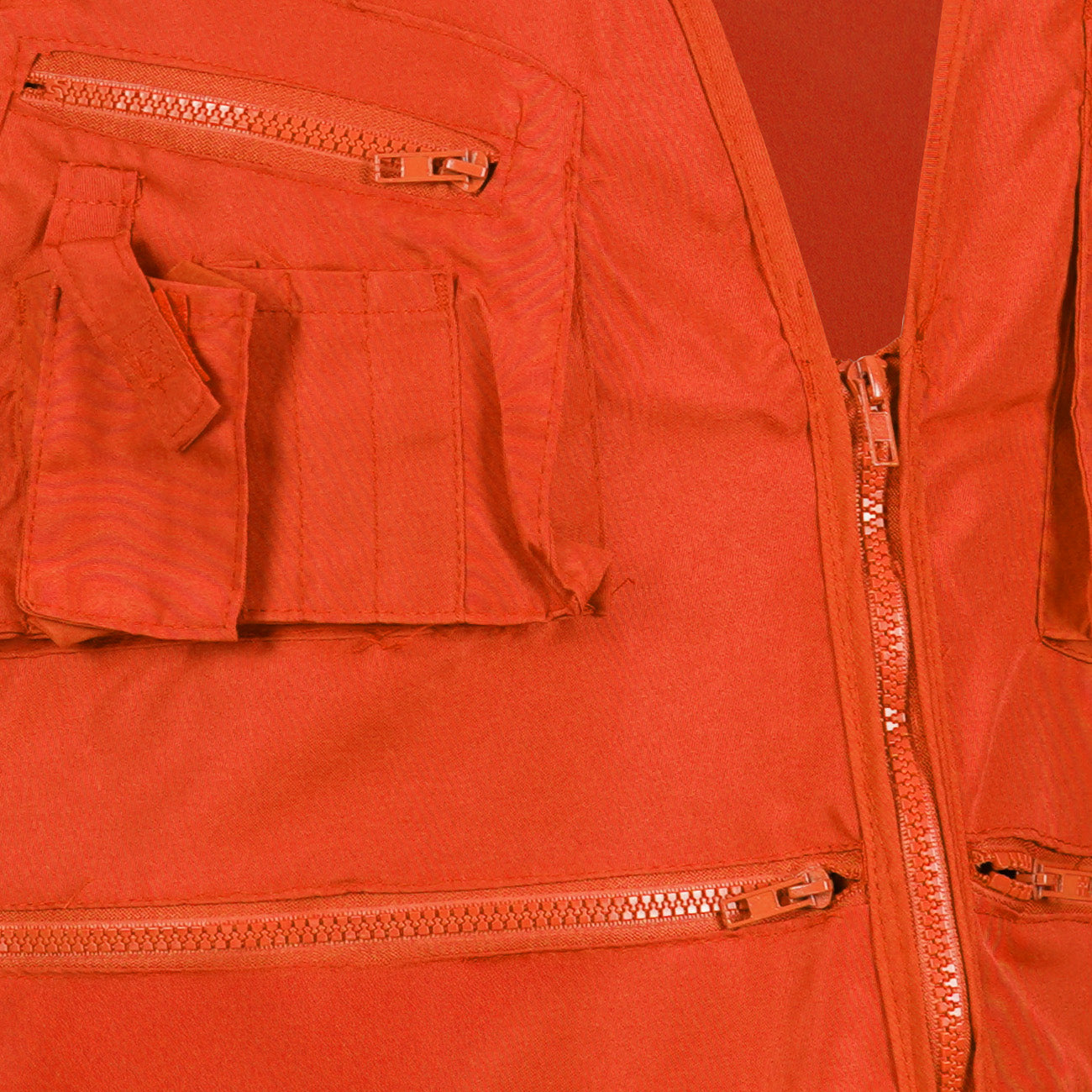 Chaleco de seguridad Black Wolf Geologo Poplin con Reflectante Naranjo