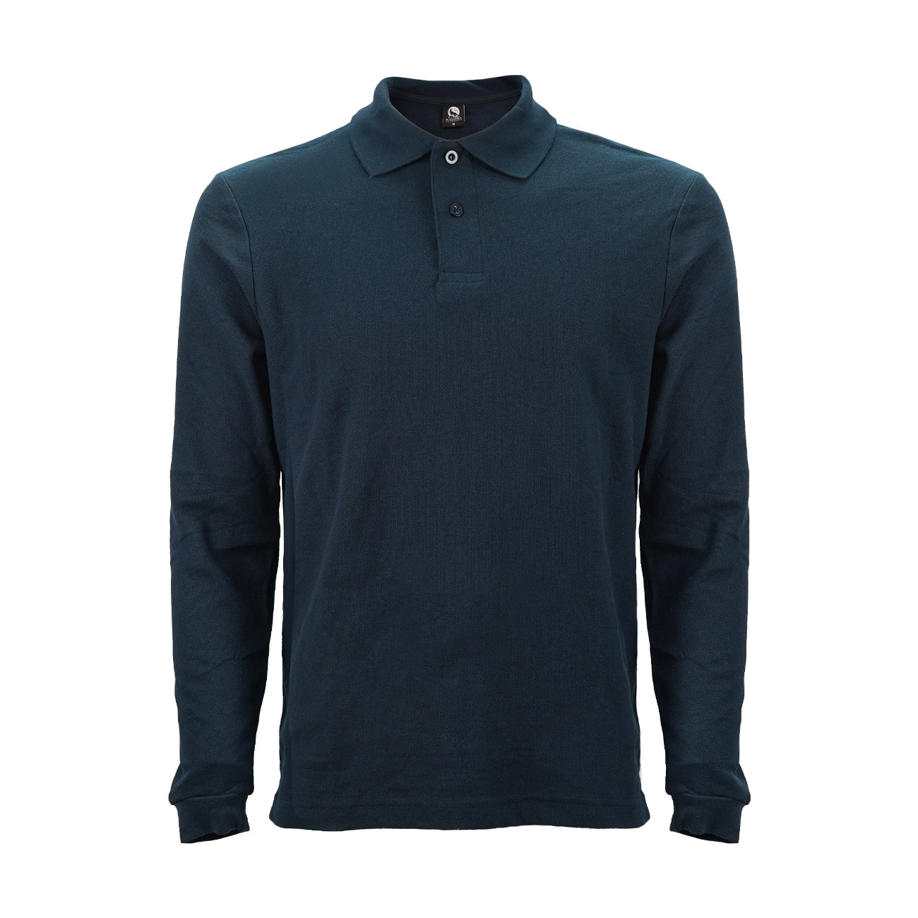 Polera Black Wolf Pique Manga Larga Bw Azul