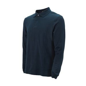 Polera Black Wolf Pique Manga Larga Bw Azul