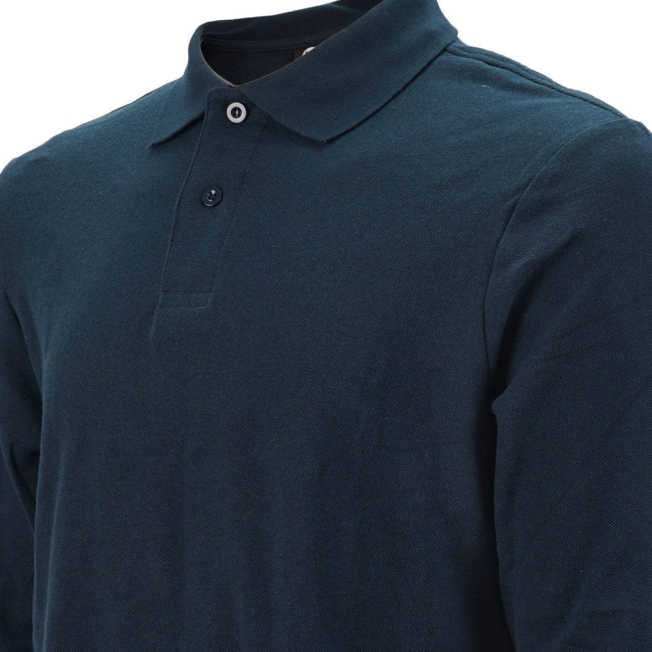 Polera Black Wolf Pique Manga Larga Bw Azul