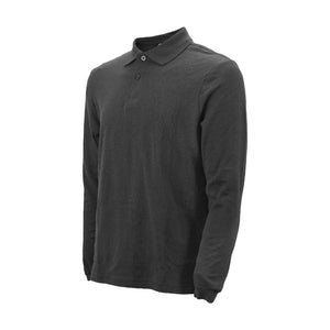 Polera Black Wolf Pique Manga Larga Bw Gris