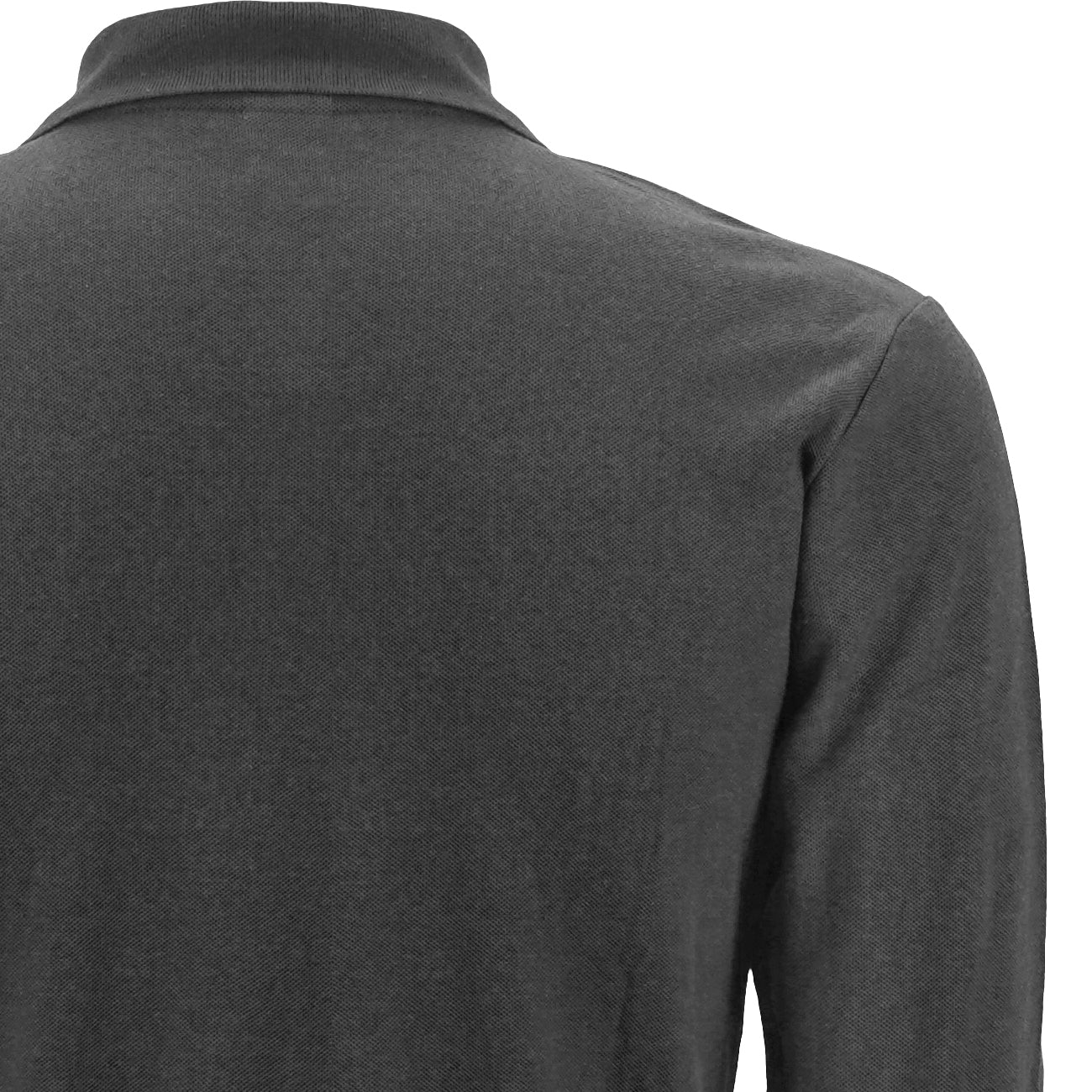 Polera Black Wolf Pique Manga Larga Bw Gris