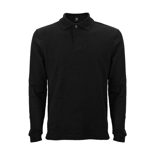 Polera Black Wolf Pique Manga Larga Bw Negro