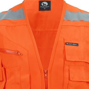 Chaleco de seguridad Black Wolf Geo Canvas con Reflectante