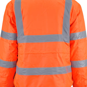 Parka Black Wolf Vial Highway Naranja