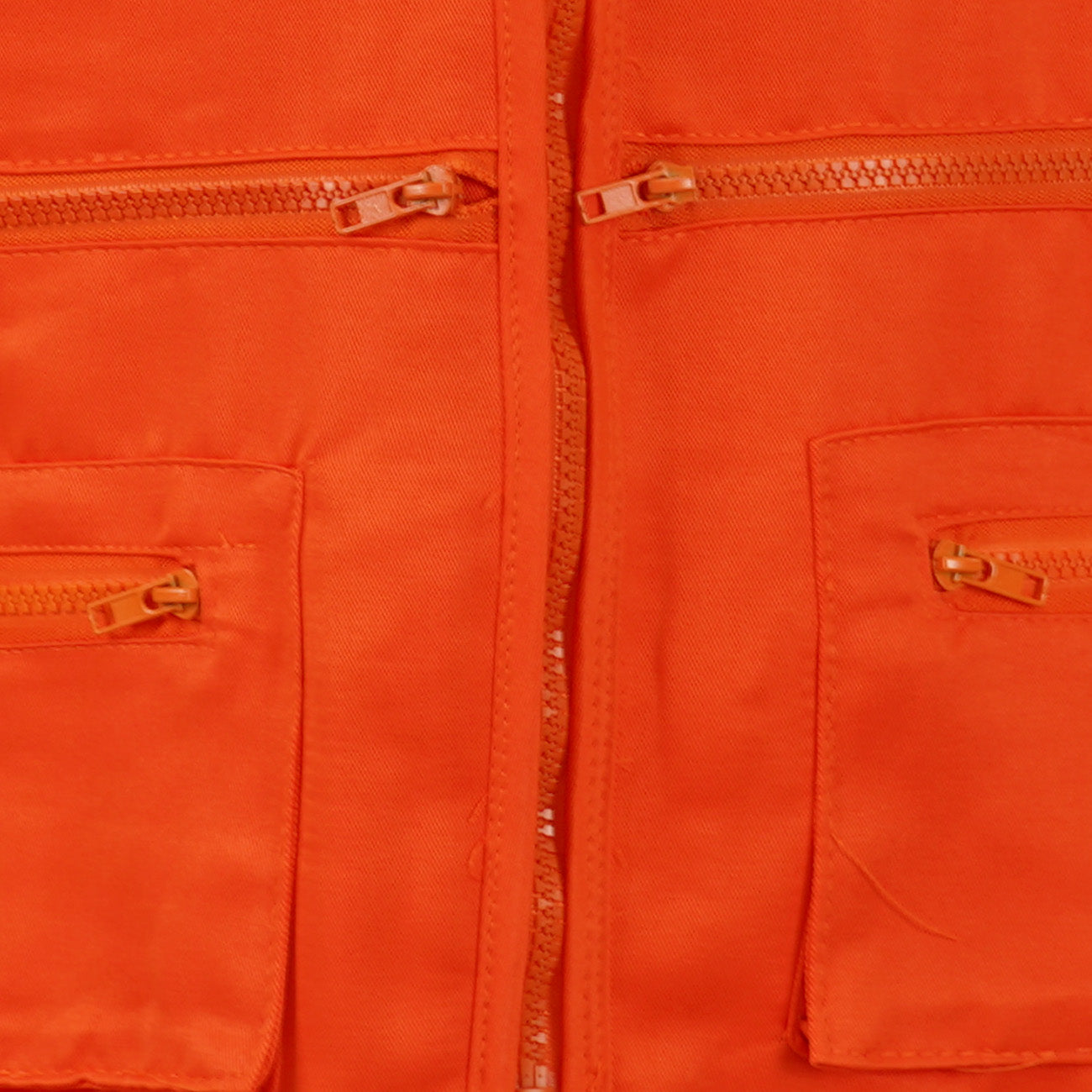 Chaleco Geólogo Black Wolf Gabardina con Reflectante Naranjo