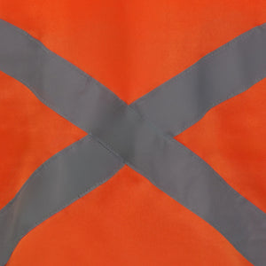 Chaleco Geólogo Black Wolf Gabardina con Reflectante Naranjo