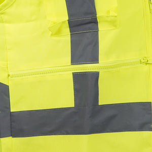 Chaleco Black Wolf Geo Poplin Cinta 360° Amarillo Fluor