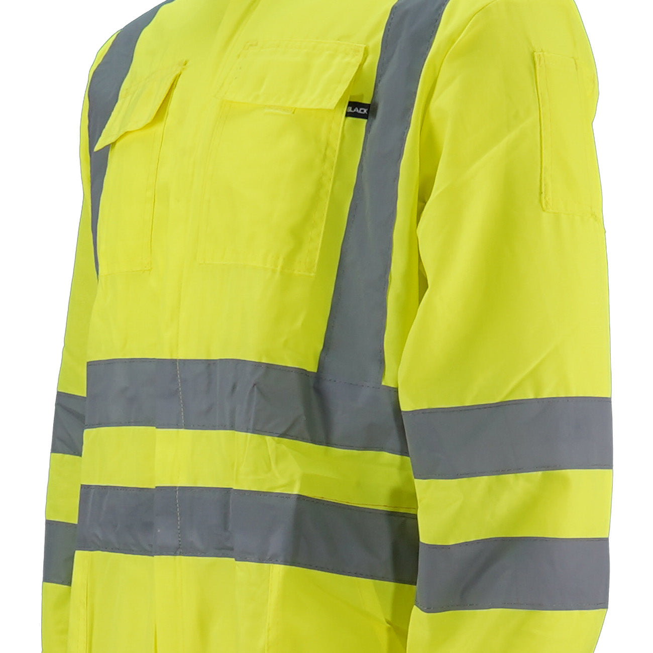 Buzo Black Wolf Poplin Amarillo Fluor Doble Cinta