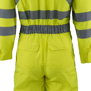 Buzo Black Wolf Poplin Amarillo Fluor Doble Cinta