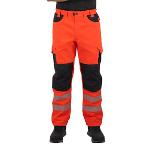 Pantalon Harwork Cargo Hw Dakota Rojo Fluor