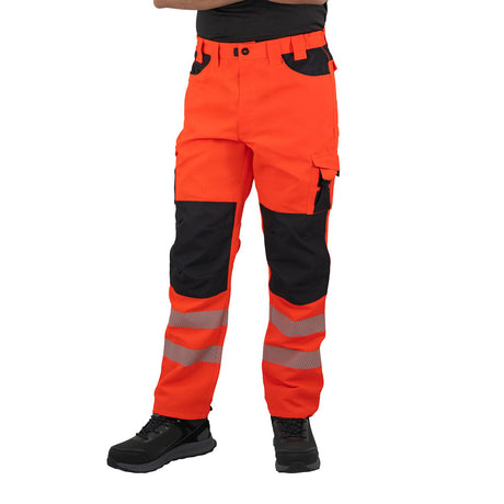 Pantalon Harwork Cargo Hw Dakota Rojo Fluor