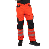 Pantalon Harwork Cargo Hw Dakota Rojo Fluor