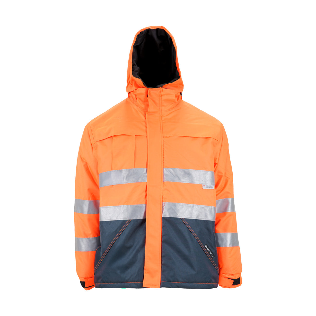 Parka Black Wolf Norway cinta reflectante – Apro Seguridad Industrial