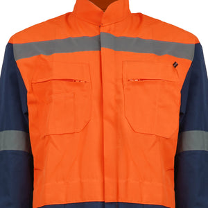 Buzo Black Wolf Poplin Bicolor Cinta Reflectante en X