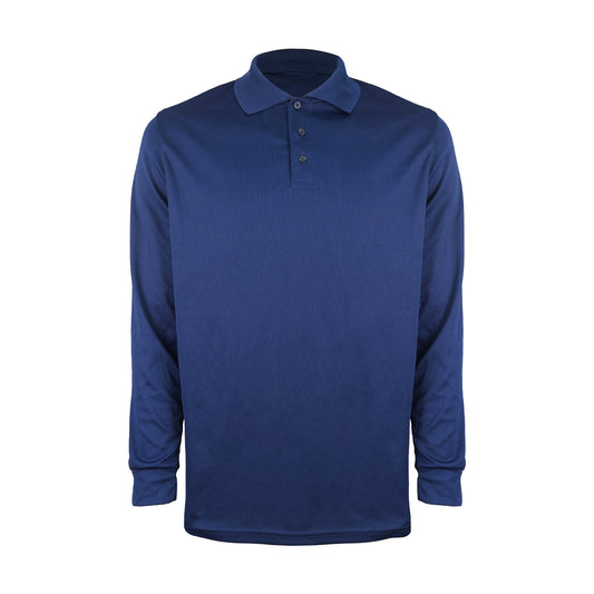 Polera Manga Larga Dry Fit Azul Under Cover
