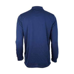 Polera Manga Larga Dry Fit Azul Under Cover