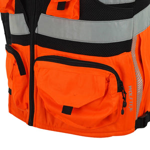 Chaleco Minero Wolftex con Cinta Reflectante Black Wolf