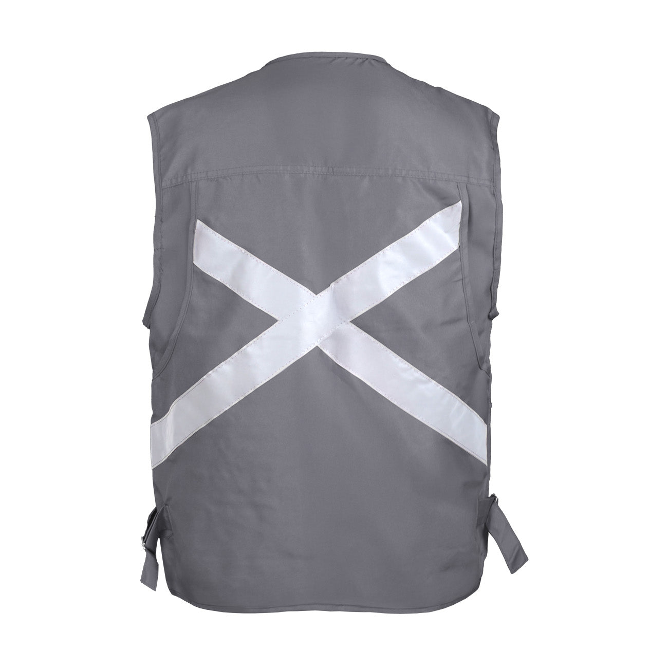 Chaleco Geólogo Greenway Poplin con Reflectante Gris