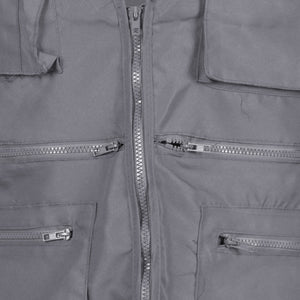 Chaleco Geólogo Greenway Poplin con Reflectante Gris