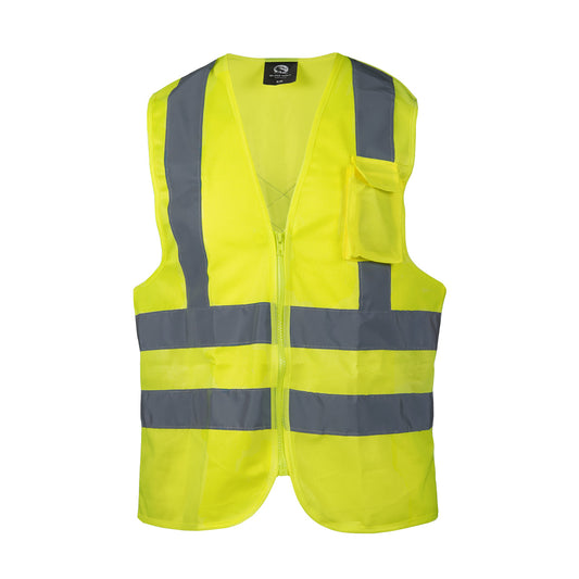 Chaleco de alta visibilidad  simple sin bolsillos Amarillo