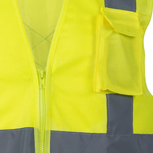 Chaleco de alta visibilidad  simple sin bolsillos Amarillo