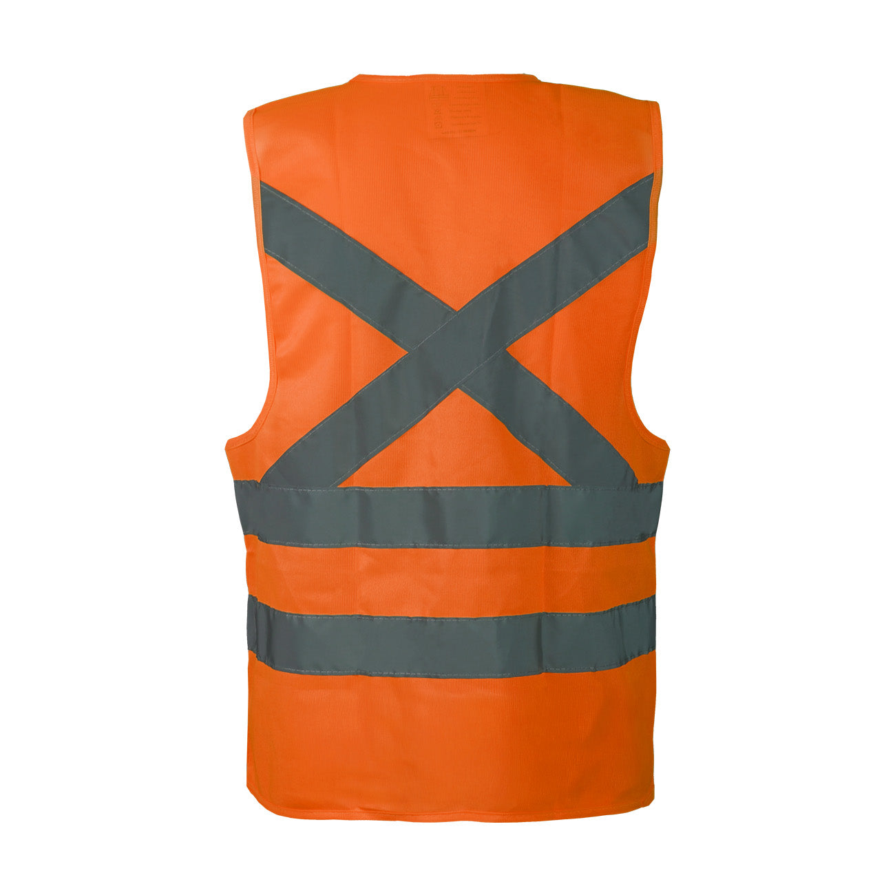 Chaleco de alta visibilidad  simple sin bolsillos Naranjo