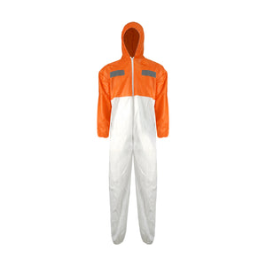 Buzo Black Wolf Desechable Bicolor Coverall-G Cinta Reflectante