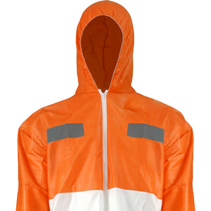 Buzo Black Wolf Desechable Bicolor Coverall-G Cinta Reflectante