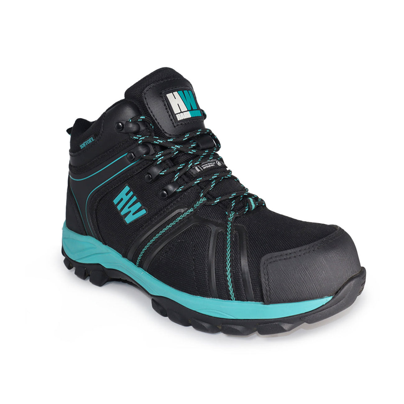 Botín HardWork Bering Low Aqua Mujer