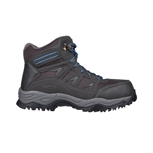 Botín de seguridad Pomeria Gris Negro Skechers