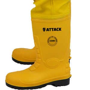 Bota de Seguridad Wader Chem PVC con Jardinera Attack