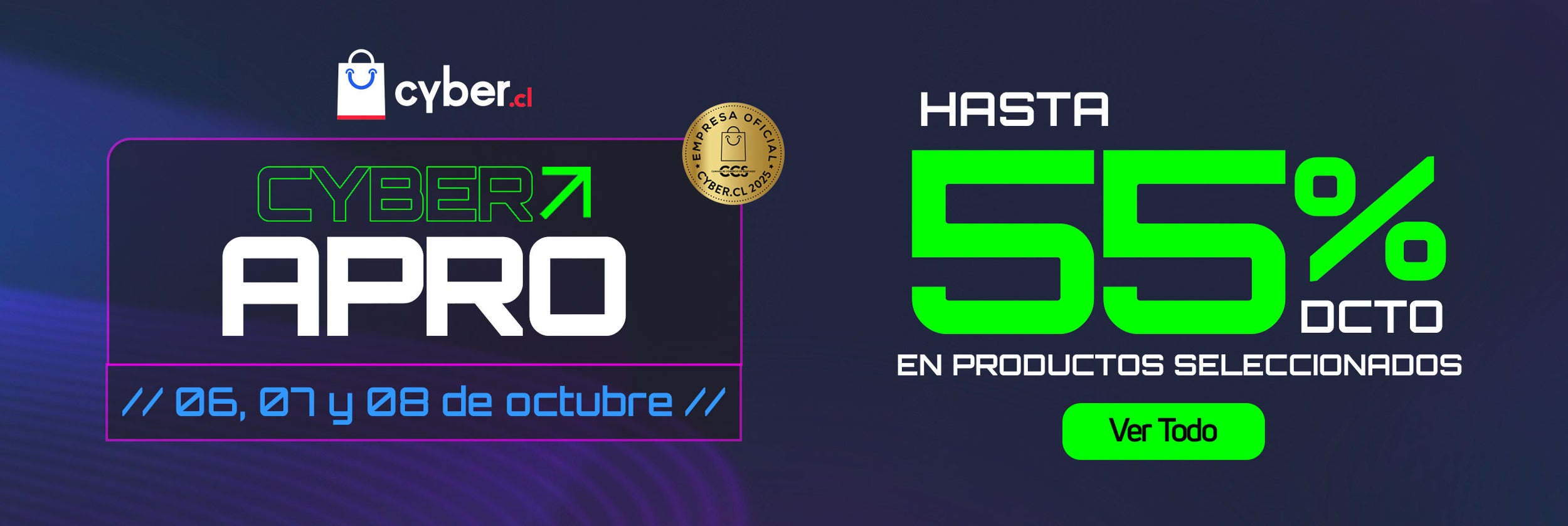 Cyber Apro hasta 55% de descuento