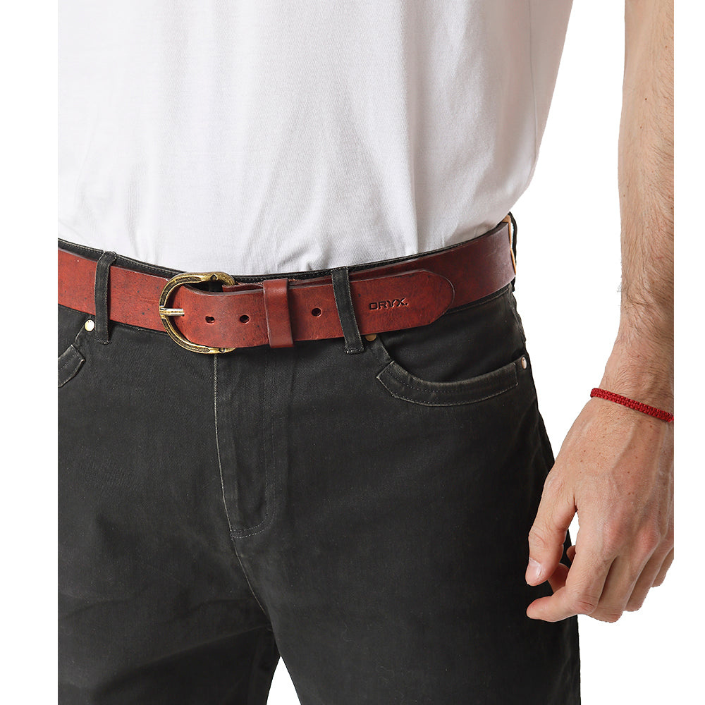 Cinturon Oryx Cuero Natural Kobuk Cafe