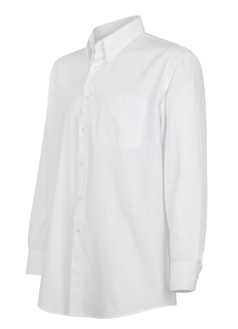 Camisa Texora Oxford Classic Manga Larga Blanca