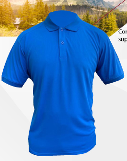 Polera Maritex Pique Manga Corta Celeste