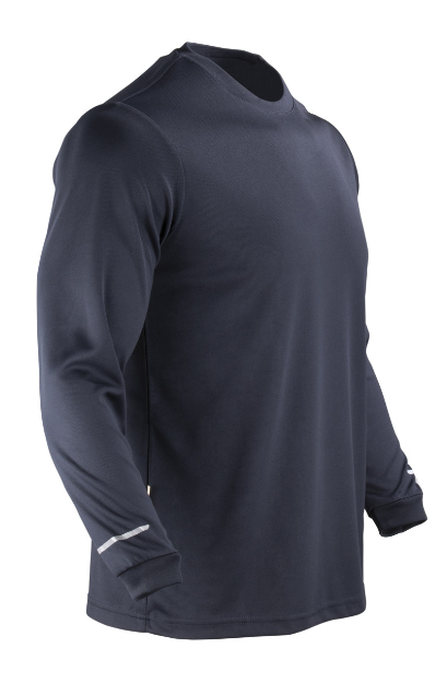 Polera Texora Dryfresh Hombre Manga Larga Azul Marino