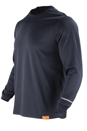 Polera Texora Dryfresh Hombre Manga Larga Azul Marino
