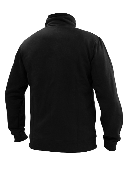 Poleron Texora Full Zip Manga Larga Negro