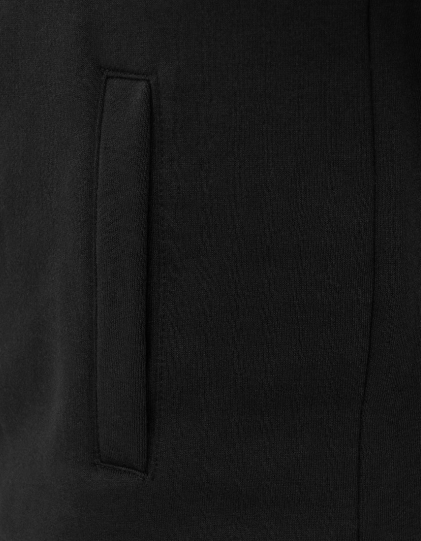 Poleron Texora Full Zip Manga Larga Negro