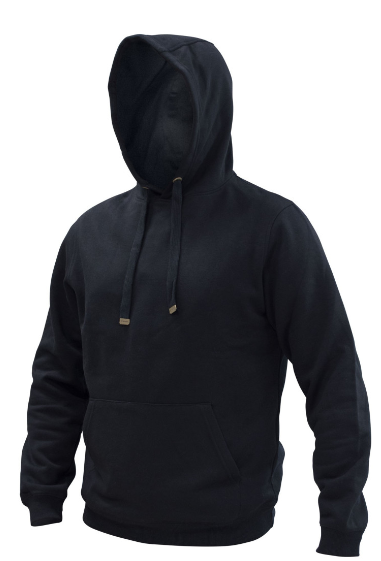 Poleron Texora Hoodie Canguro Negro – Apro Seguridad Industrial