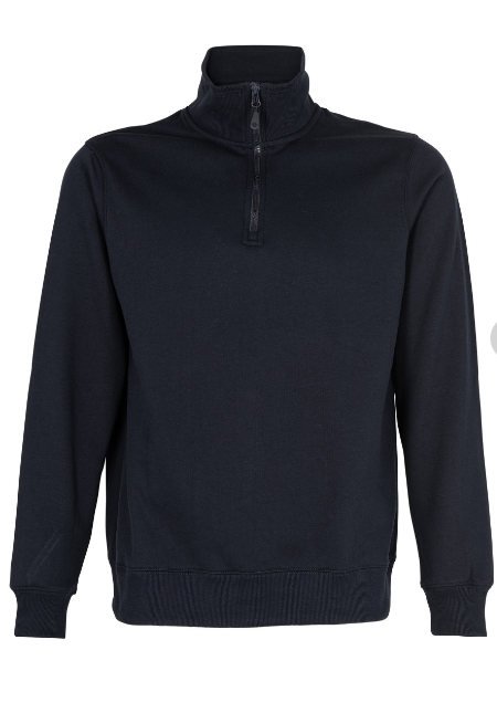 Poleron Texora Medio Cierre Azul Marino