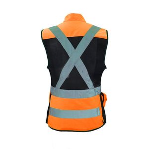 Chaleco Geólogo Minero Under Cover Naranjo Mujer