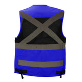 Chaleco Geólogo Minero Under Cover Azul