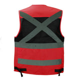 Chaleco Geólogo Minero Under Cover Rojo