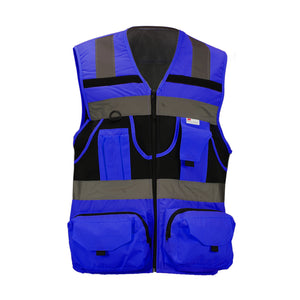 Chaleco Geólogo Minero Under Cover Azul