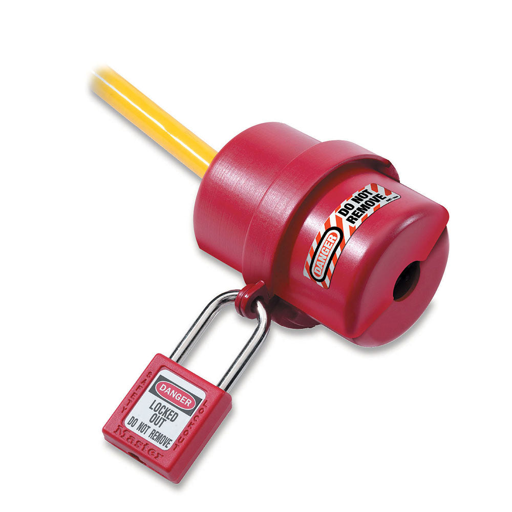 Bloqueo Master Lock de Enchufe Chico 487