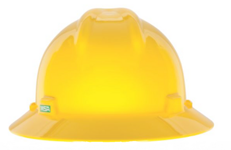 Casco de seguridad MSA V-Gard Ala Amarillo