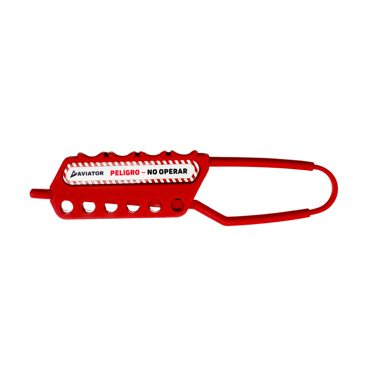 Pinza Aviator Lock Out Dieléctrica Imp Rojo