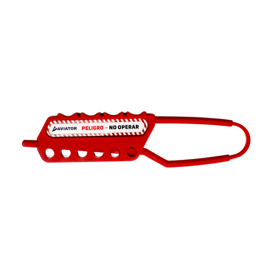 Pinza Aviator Lock Out Dieléctrica Imp Rojo